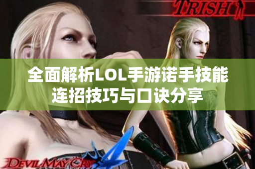全面解析LOL手游诺手技能连招技巧与口诀分享