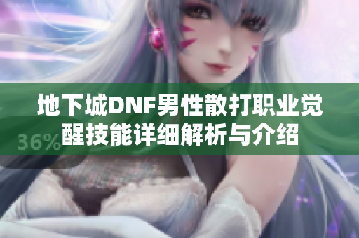 地下城DNF男性散打职业觉醒技能详细解析与介绍