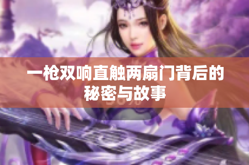 一枪双响直触两扇门背后的秘密与故事
