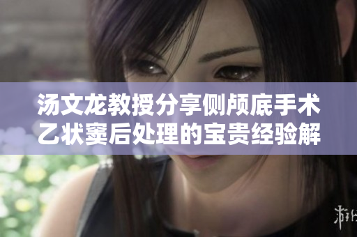 汤文龙教授分享侧颅底手术乙状窦后处理的宝贵经验解析