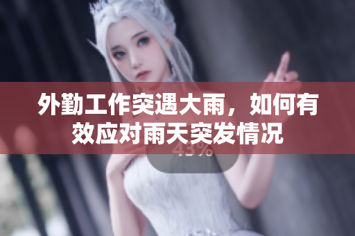 外勤工作突遇大雨，如何有效应对雨天突发情况
