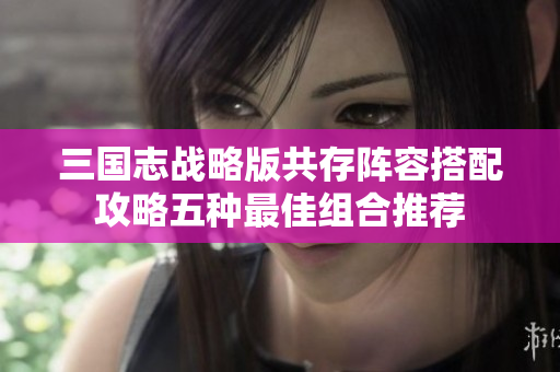 三国志战略版共存阵容搭配攻略五种最佳组合推荐