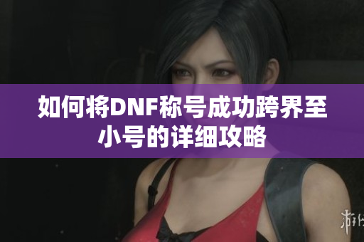 如何将DNF称号成功跨界至小号的详细攻略
