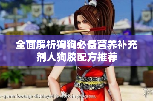 全面解析狗狗必备营养补充剂人狗胶配方推荐
