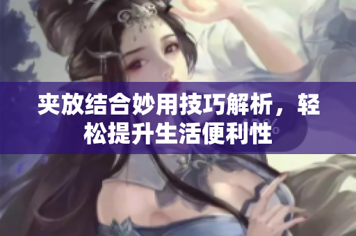 夹放结合妙用技巧解析，轻松提升生活便利性