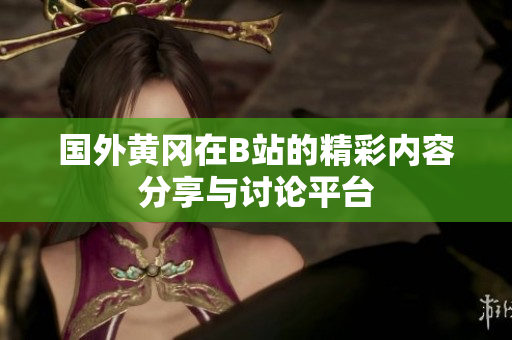 国外黄冈在B站的精彩内容分享与讨论平台