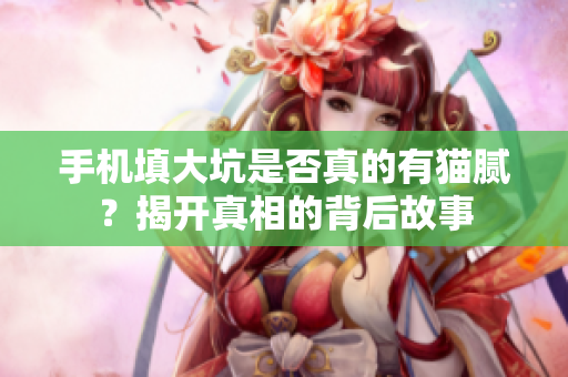 手机填大坑是否真的有猫腻？揭开真相的背后故事