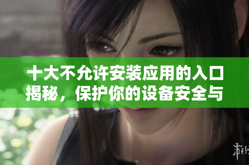 十大不允许安装应用的入口揭秘，保护你的设备安全与隐私