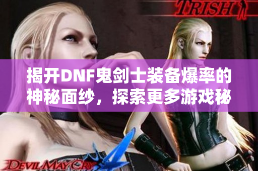 揭开DNF鬼剑士装备爆率的神秘面纱，探索更多游戏秘密