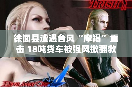 徐闻县遭遇台风“摩羯”重击 18吨货车被强风掀翻救援紧急展开