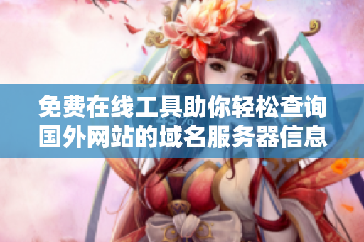 免费在线工具助你轻松查询国外网站的域名服务器信息