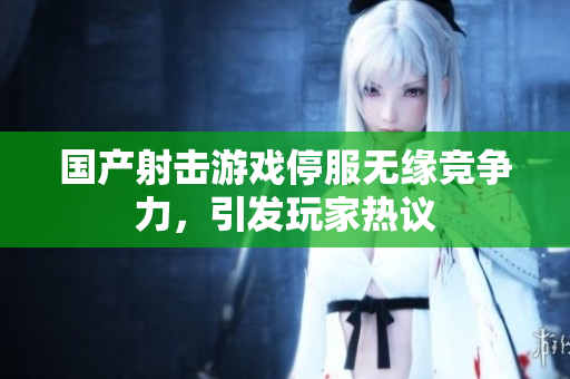 国产射击游戏停服无缘竞争力，引发玩家热议