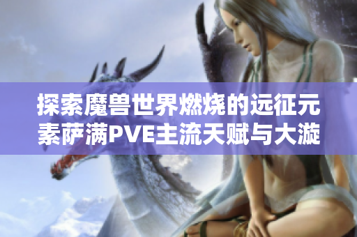 探索魔兽世界燃烧的远征元素萨满PVE主流天赋与大漩玩法解析