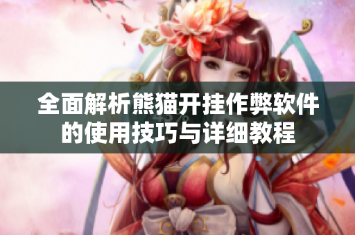 全面解析熊猫开挂作弊软件的使用技巧与详细教程