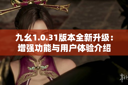 九幺1.0.31版本全新升级：增强功能与用户体验介绍
