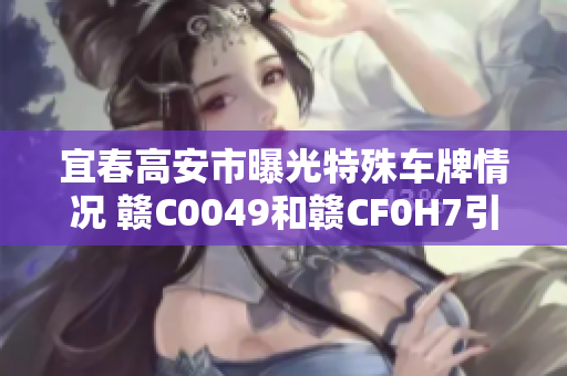 宜春高安市曝光特殊车牌情况 赣C0049和赣CF0H7引关注
