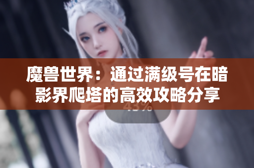 魔兽世界：通过满级号在暗影界爬塔的高效攻略分享