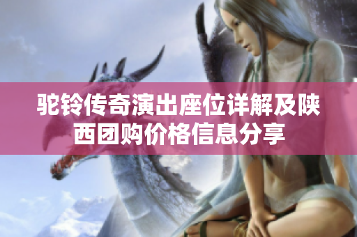 驼铃传奇演出座位详解及陕西团购价格信息分享