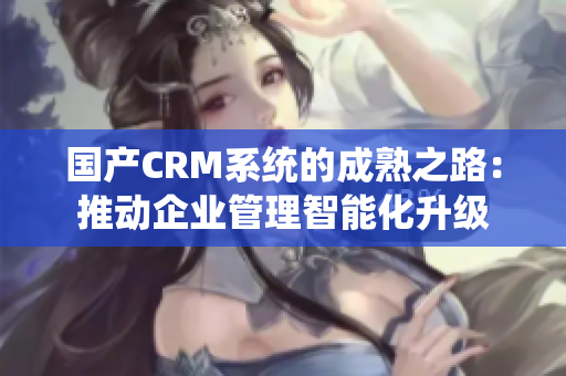 国产CRM系统的成熟之路：推动企业管理智能化升级