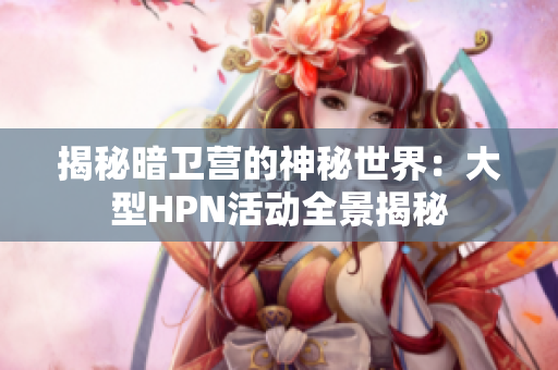 揭秘暗卫营的神秘世界：大型HPN活动全景揭秘