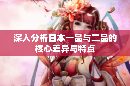 深入分析日本一品与二品的核心差异与特点