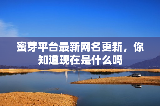 蜜芽平台最新网名更新，你知道现在是什么吗