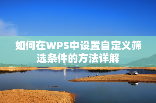 如何在WPS中设置自定义筛选条件的方法详解