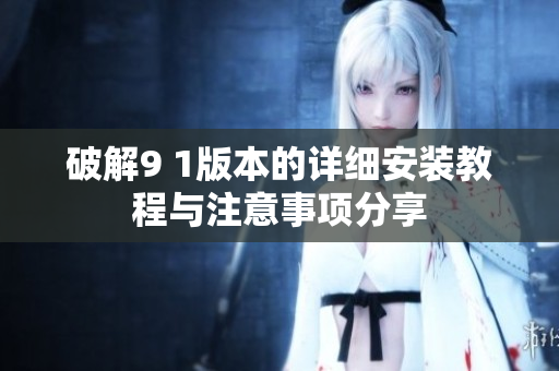 破解9 1版本的详细安装教程与注意事项分享