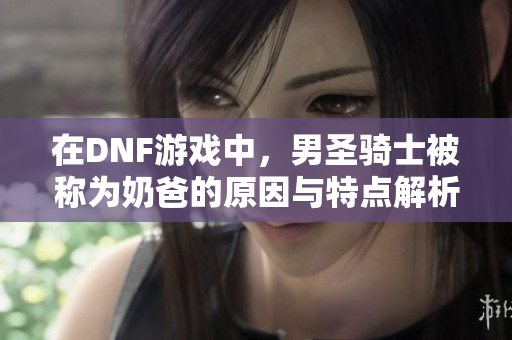 在DNF游戏中，男圣骑士被称为奶爸的原因与特点解析