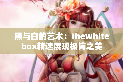 黑与白的艺术：thewhitebox精选展现极简之美