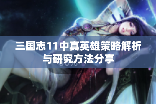 三国志11中真英雄策略解析与研究方法分享