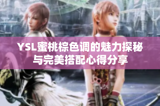 YSL蜜桃棕色调的魅力探秘与完美搭配心得分享