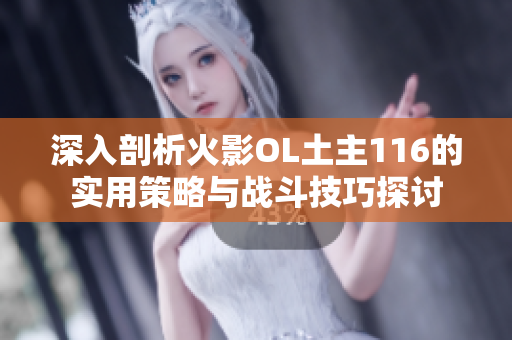 深入剖析火影OL土主116的实用策略与战斗技巧探讨