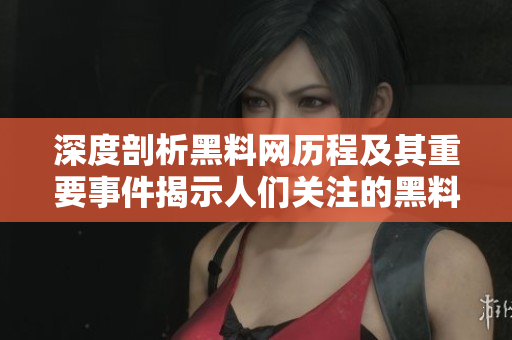深度剖析黑料网历程及其重要事件揭示人们关注的黑料话题